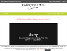 Tablet Screenshot of faustformel.com